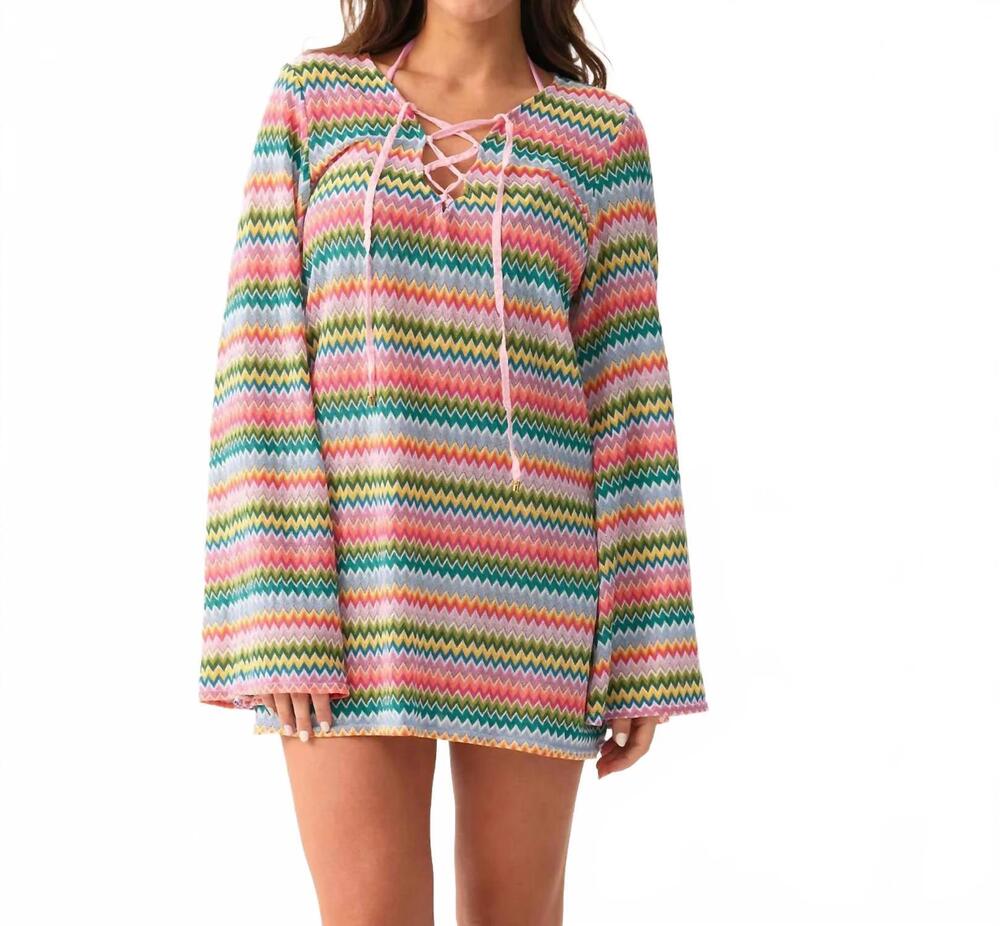 NEW PQ SWIM noah tunic dress in ziggy